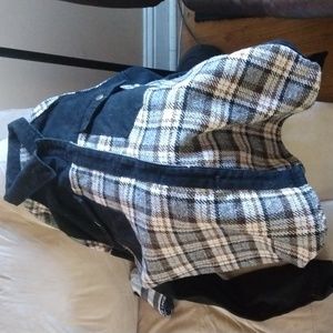 jacket with jean material